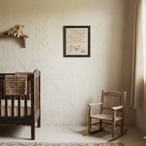 Vintage prim  embroidered picture the cow jumped over the moon